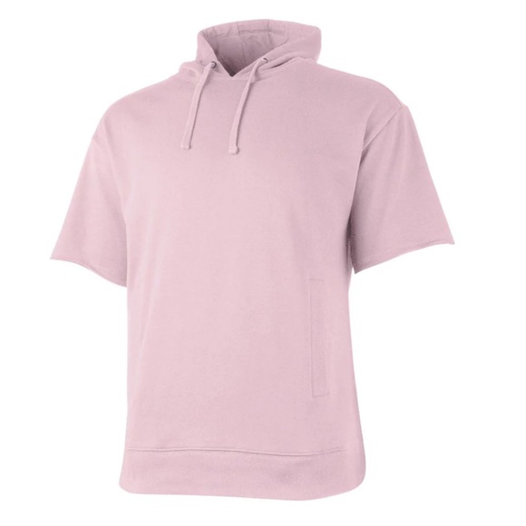 Men’s Charles Rivers Short-Sleeved Hoodie - Pink - Size MD - Picture 2 of 10